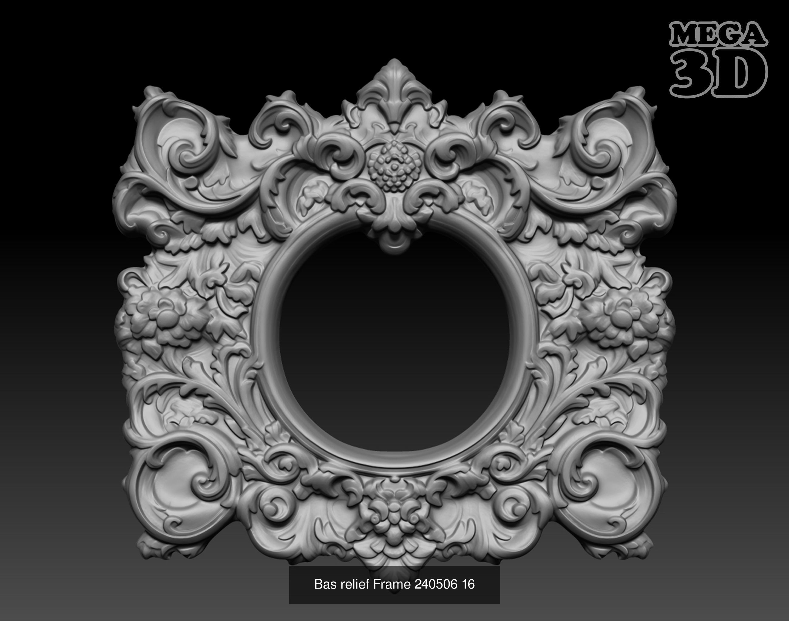 Bas relief Frame Pack 240506  3D Model Collection_4