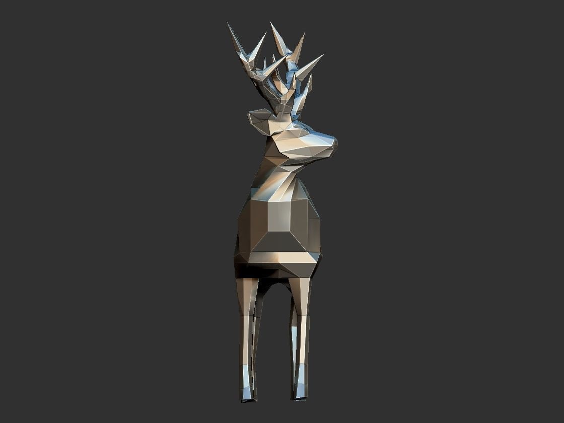 Deer model 3D print model_3