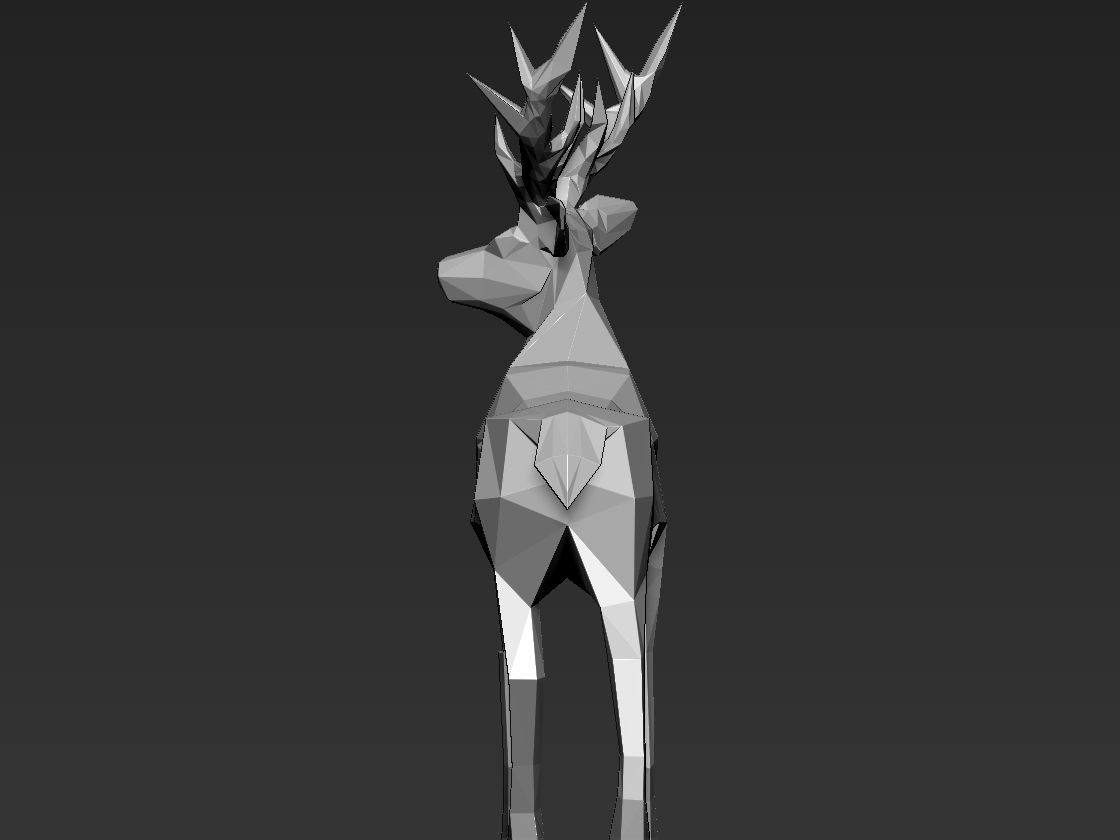 Deer model 3D print model_10