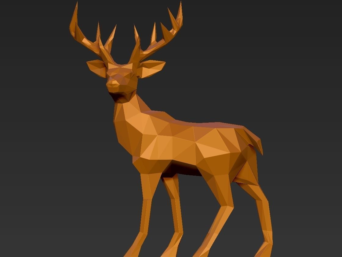 Deer model 3D print model_11