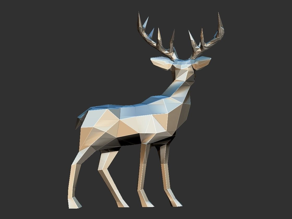 Deer model 3D print model_2