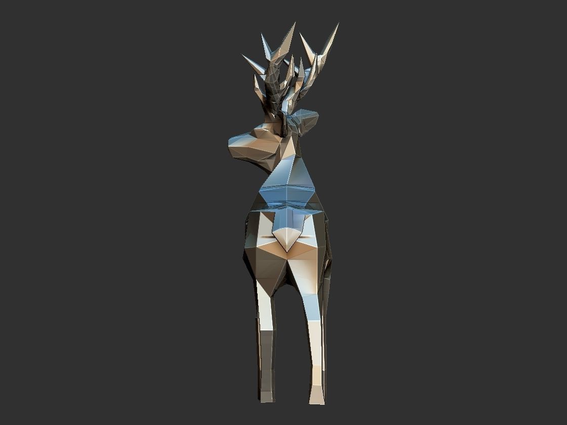 Deer model 3D print model_1