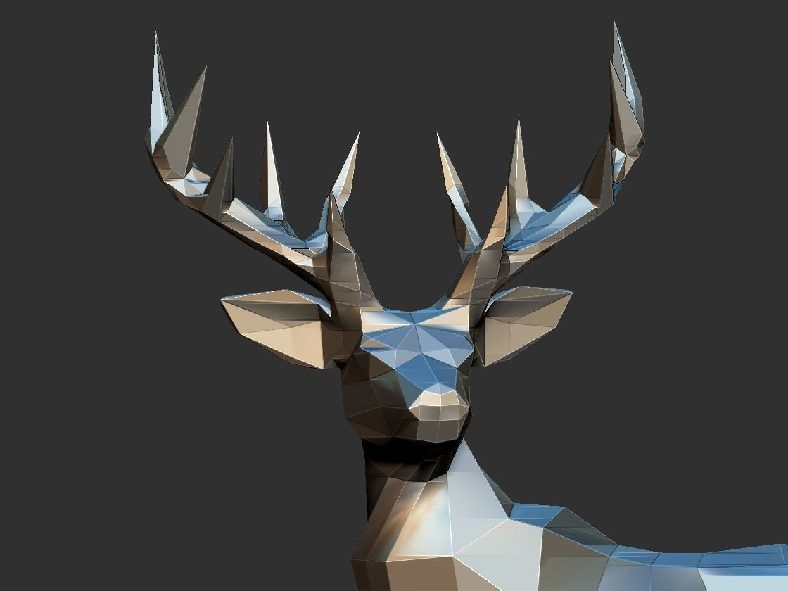 Deer model 3D print model_4