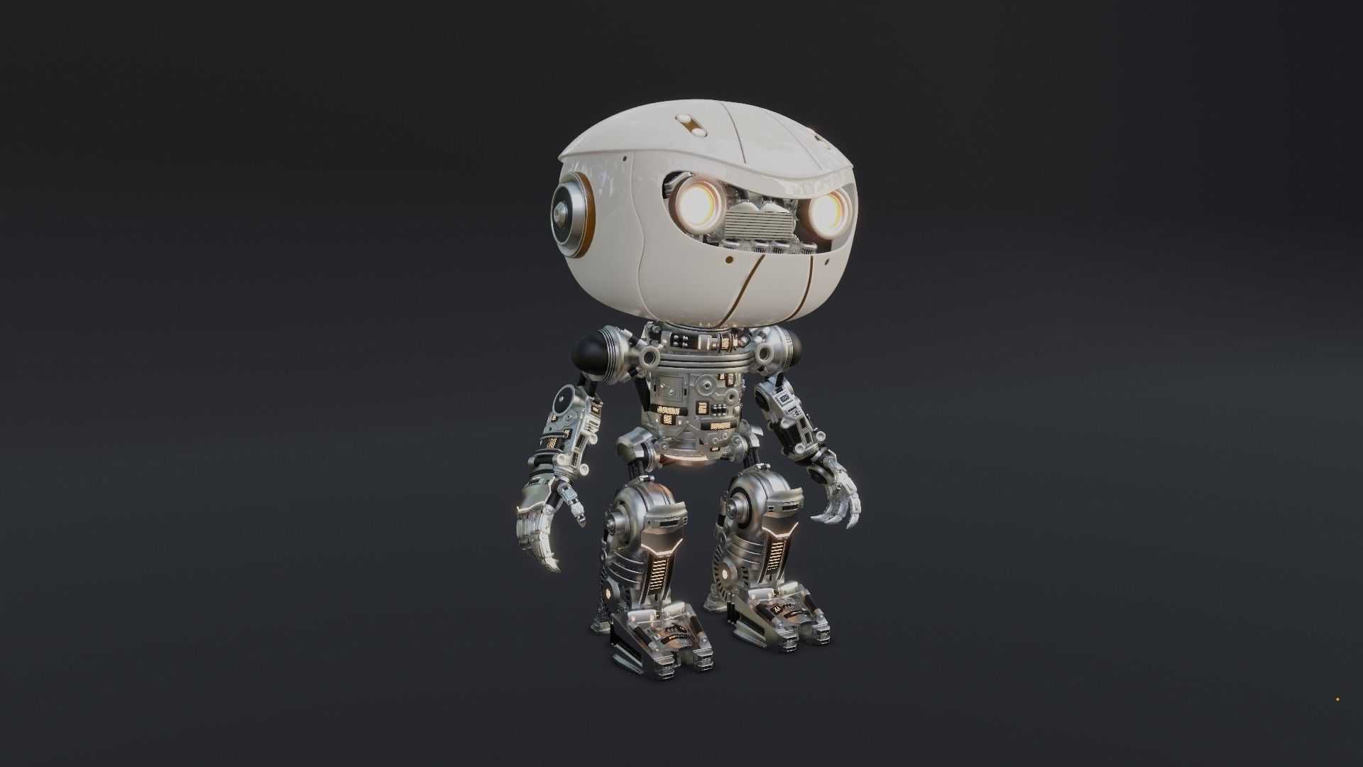 Tiny Robot Free 3D model_12