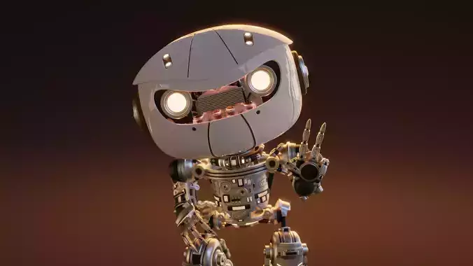 Tiny Robot Free 3D model