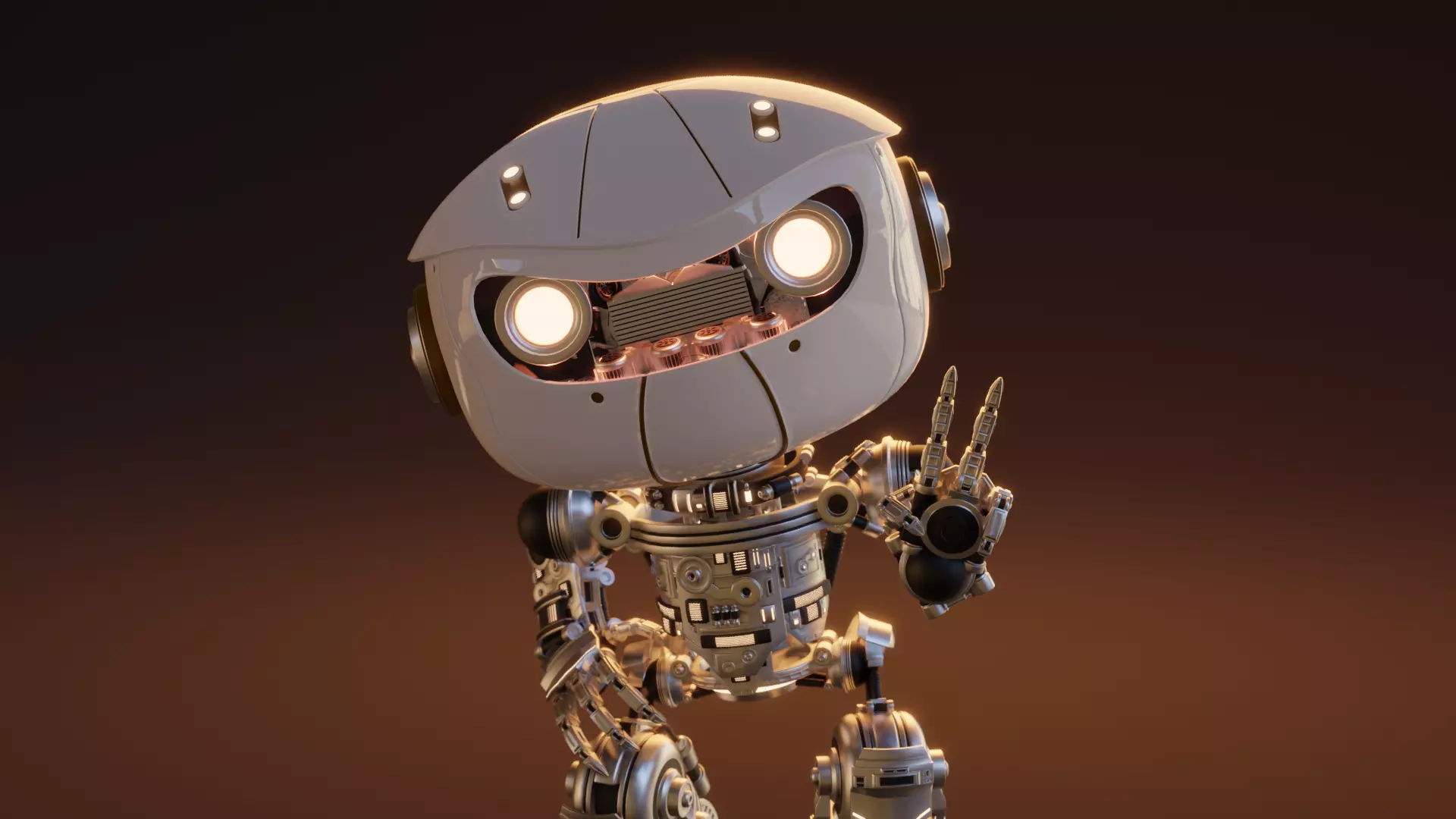 Tiny Robot Free 3D model_0