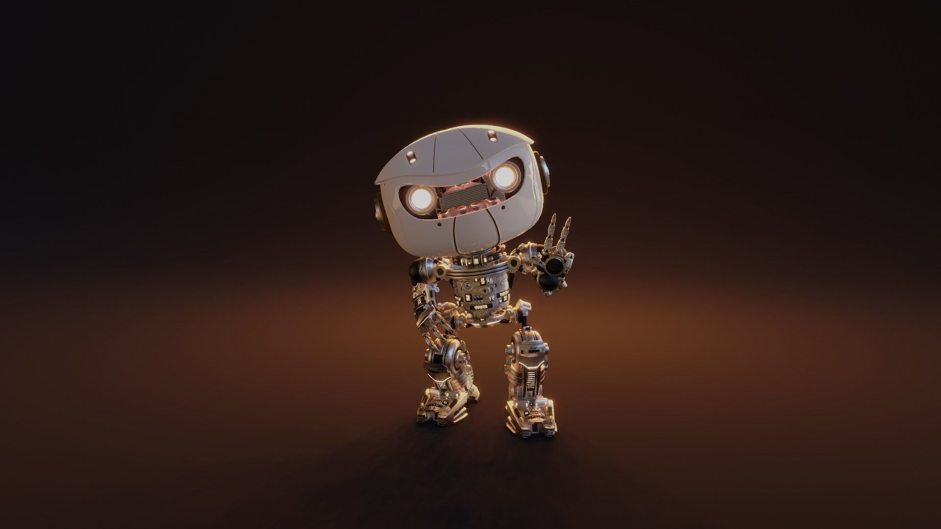 Tiny Robot Free 3D model_5