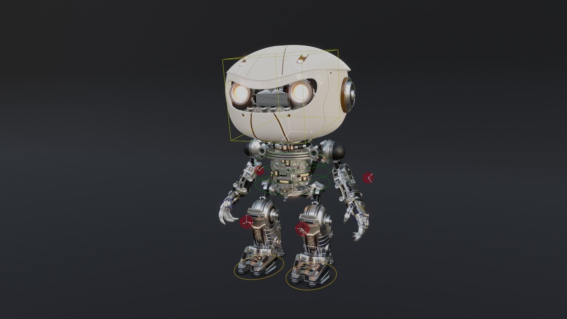 Tiny Robot Free 3D model_4