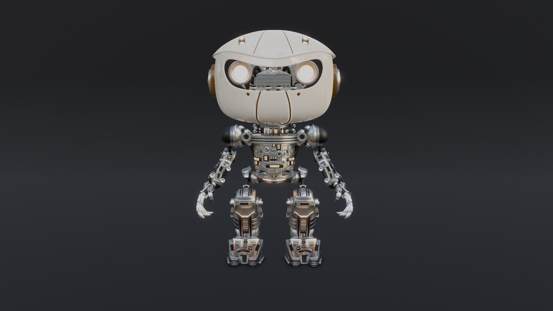 Tiny Robot Free 3D model_11