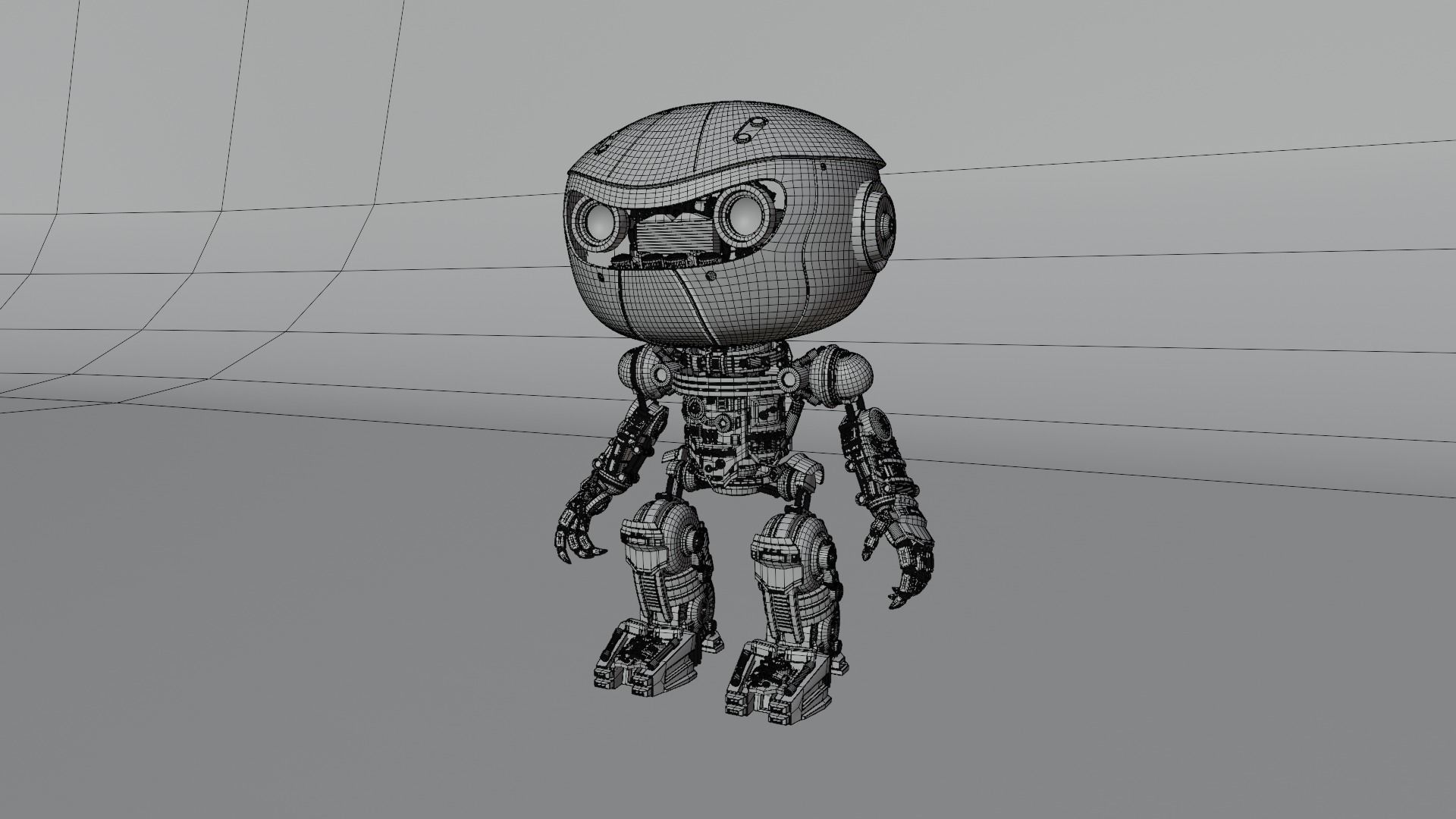 Tiny Robot Free 3D model_2