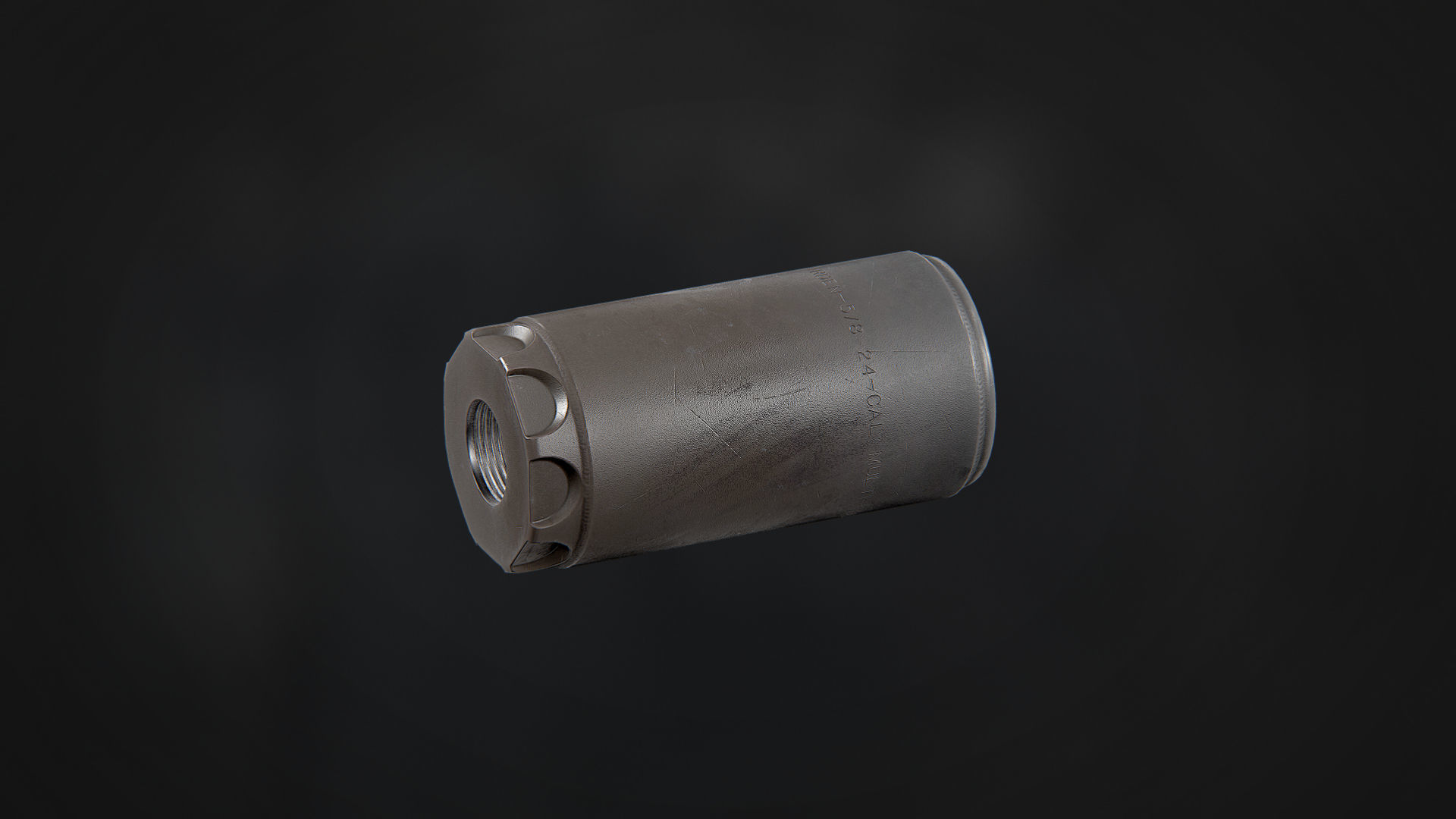 Surefire WARDEN Direct Thread 5-8-24 Free low-poly 3D model_3