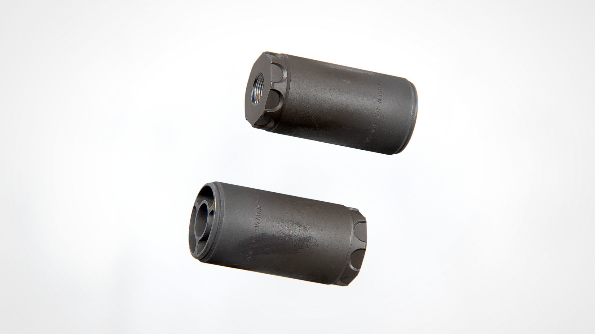 Surefire WARDEN Direct Thread 5-8-24 Free low-poly 3D model_2