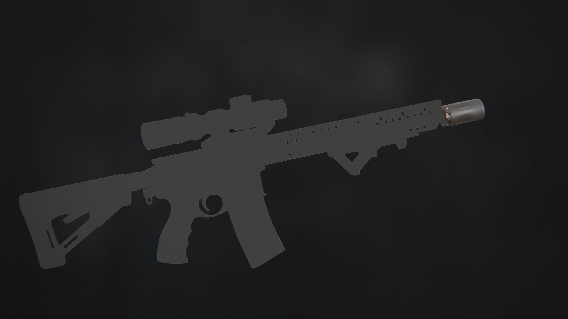 Surefire WARDEN Direct Thread 5-8-24 Free low-poly 3D model_9