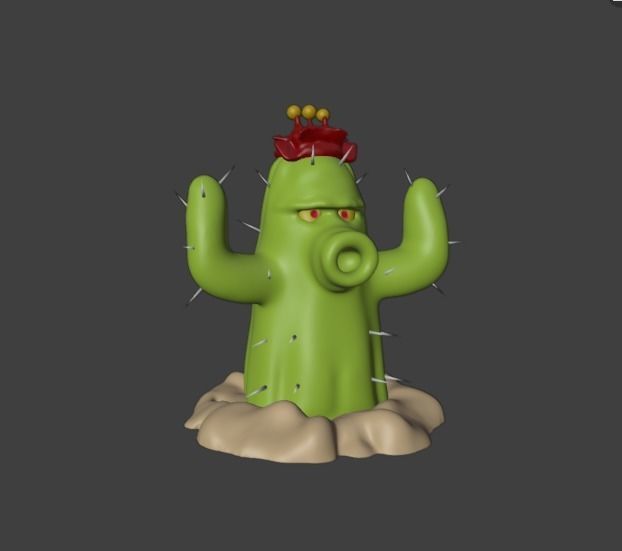 cactus 3D print model_2