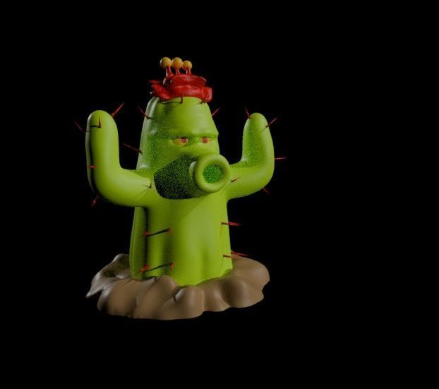 cactus 3D print model_1