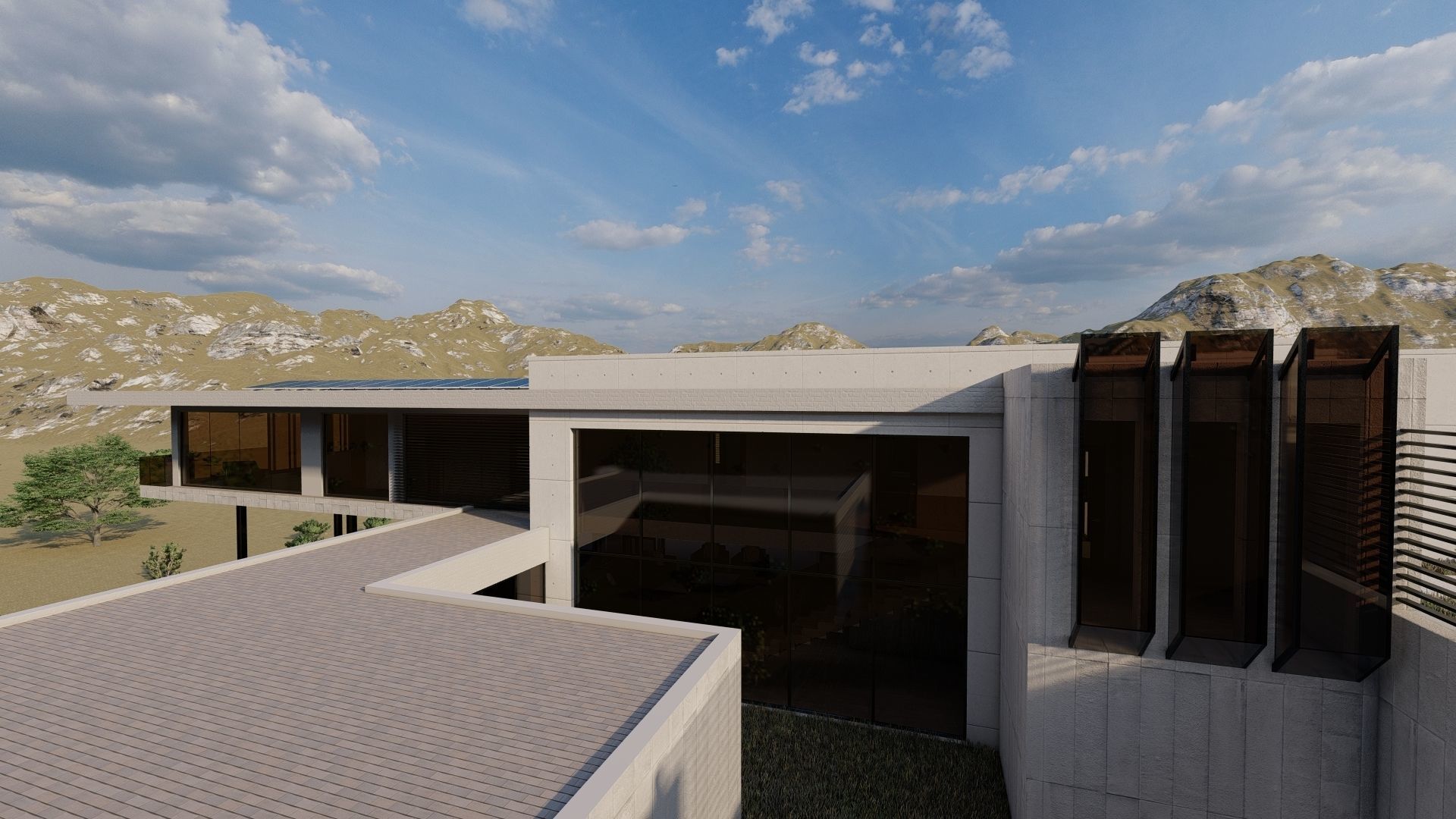 Casa Scene-villa-modern house 3D model_15