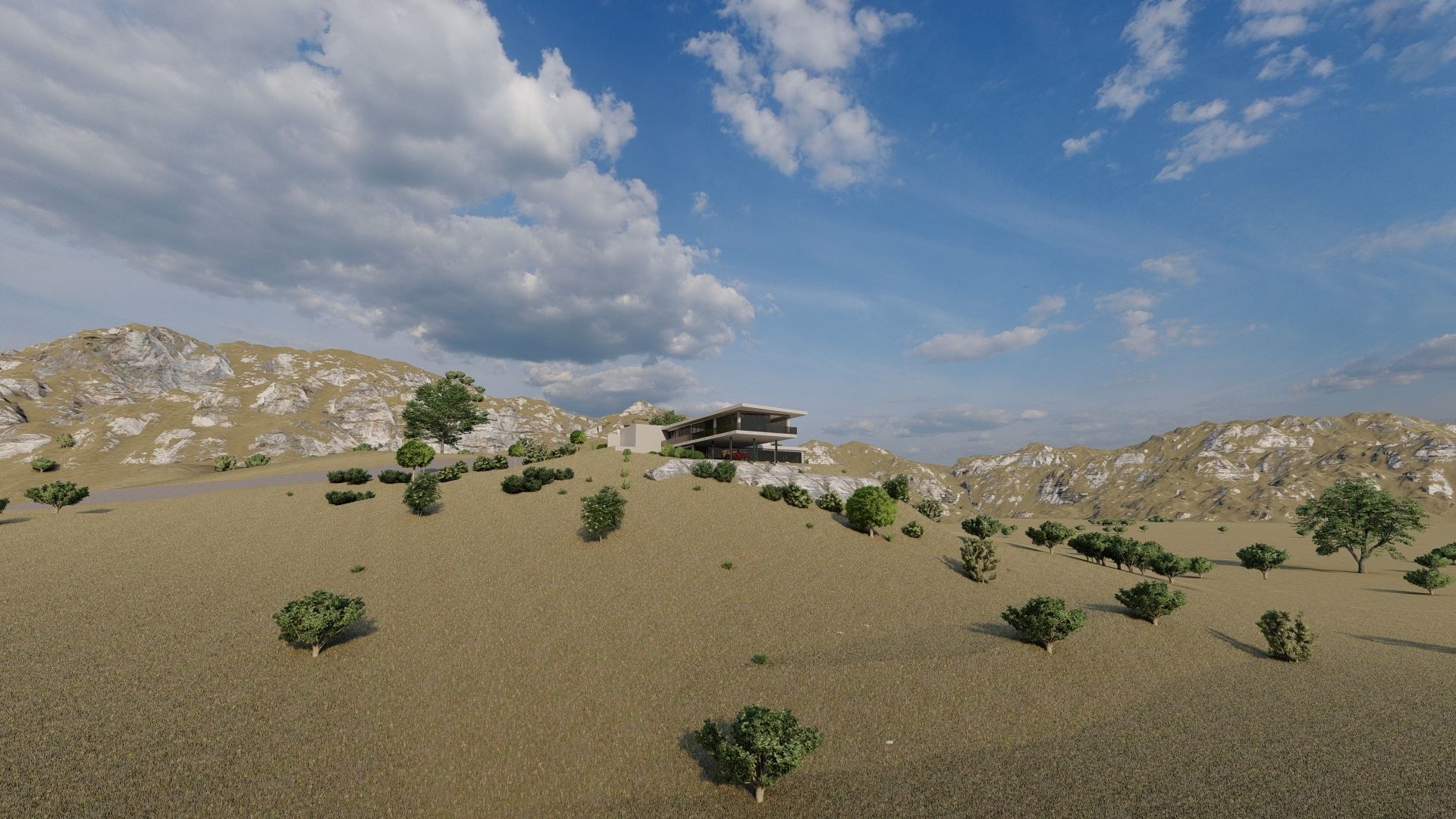 Casa Scene-villa-modern house 3D model_18