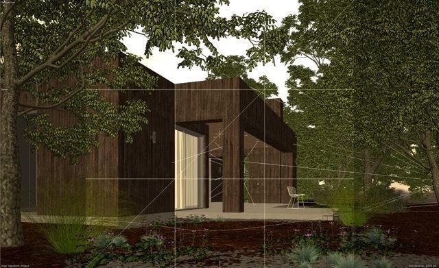 A villa In the forest 3D model_5