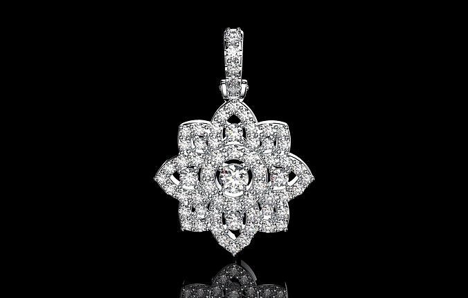 Flower Pendant  3D print model