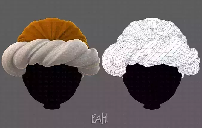 Cap V87 Low-poly 3D model
