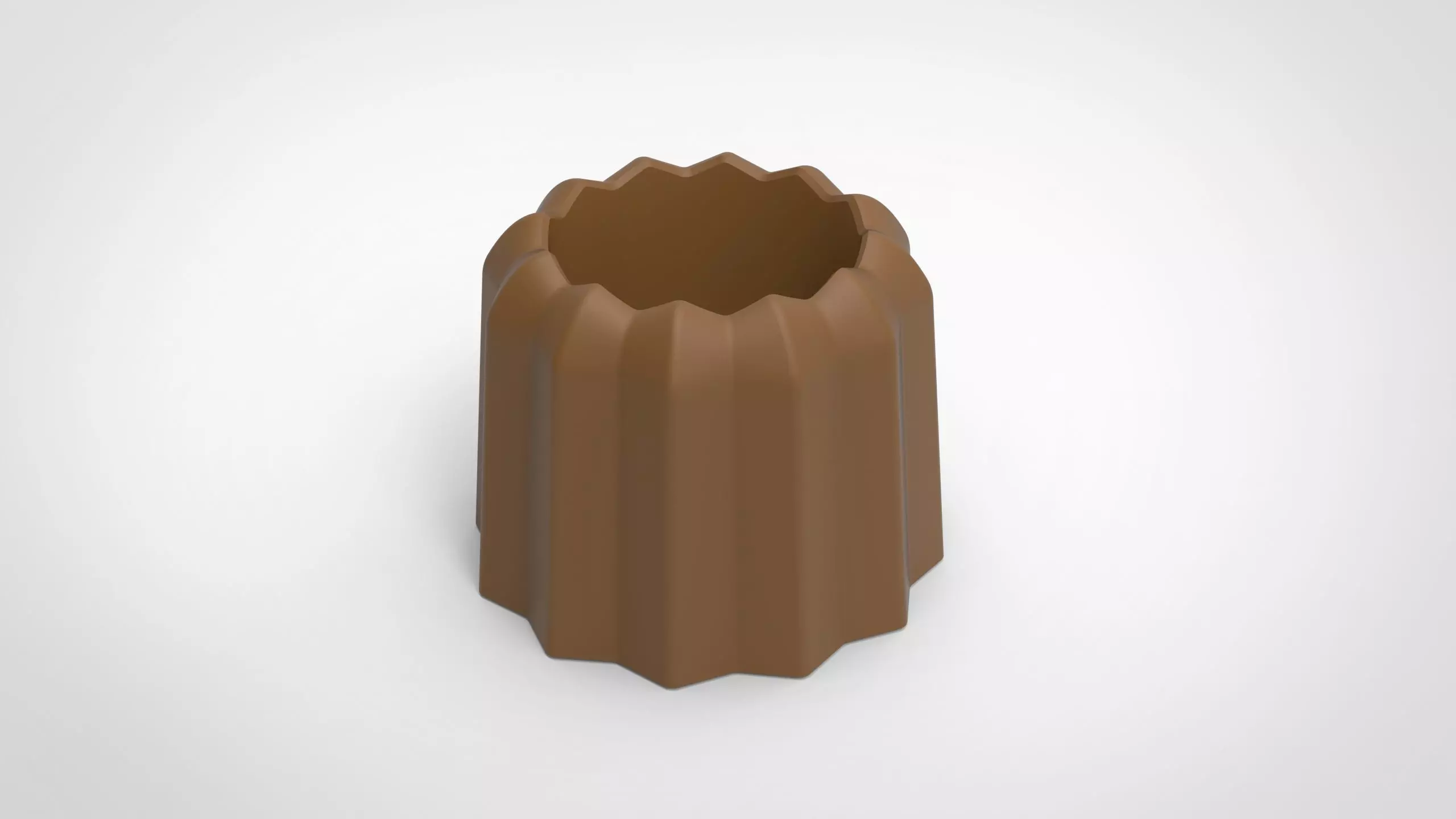 canele pattern vase 3D print model