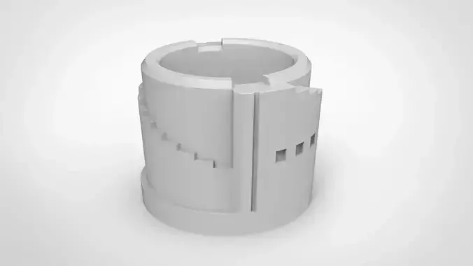 circle stairs pattern vase