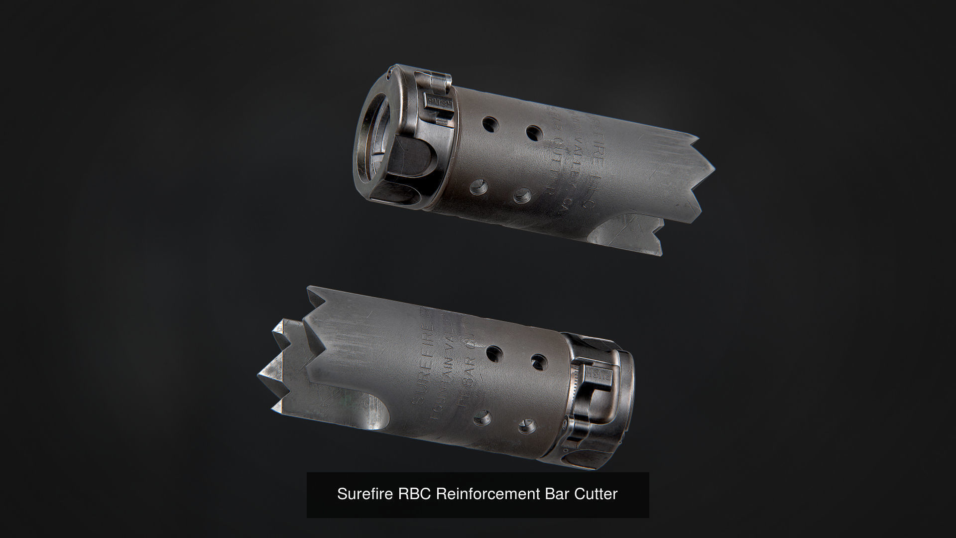 SureFire Suppressors Pack 3D Model Collection_11
