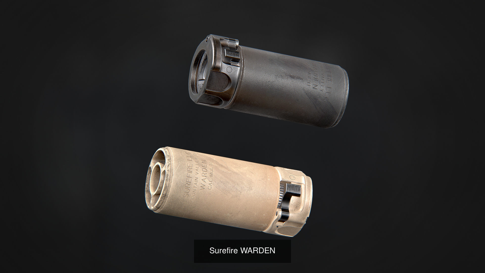SureFire Suppressors Pack 3D Model Collection_18