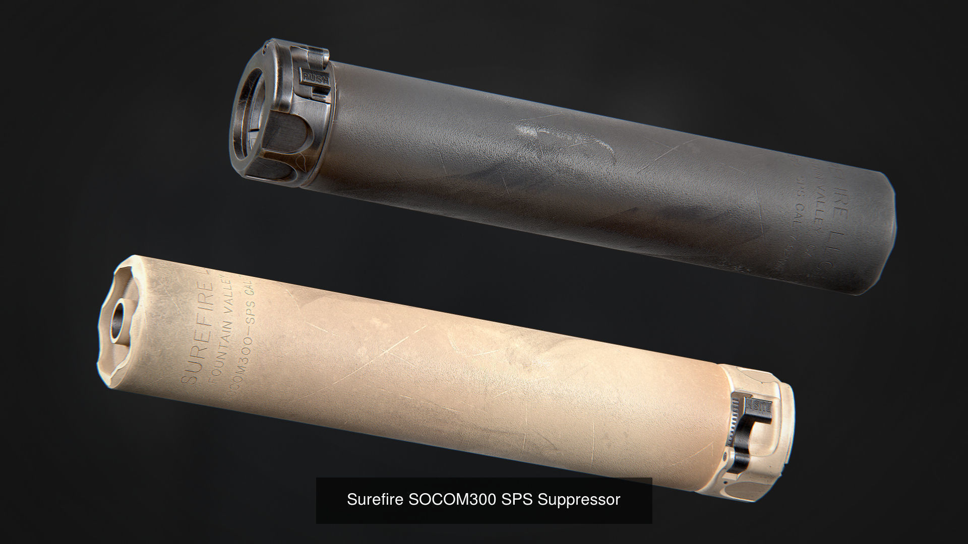 SureFire Suppressors Pack 3D Model Collection_12