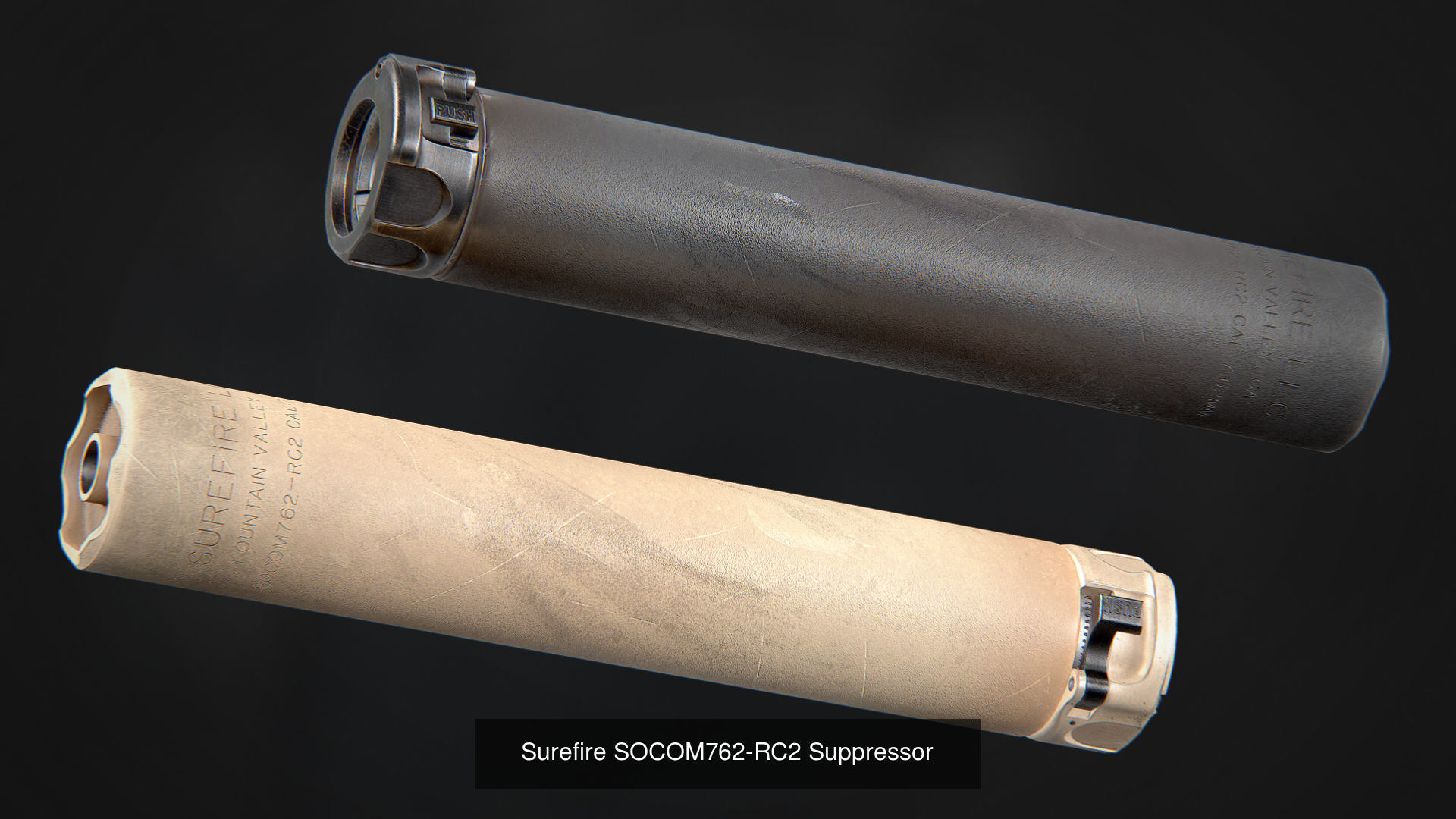 SureFire Suppressors Pack 3D Model Collection_16