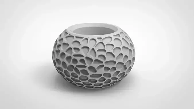 organic graphics pattern vase