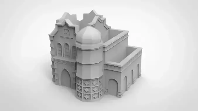 European style architectural castle