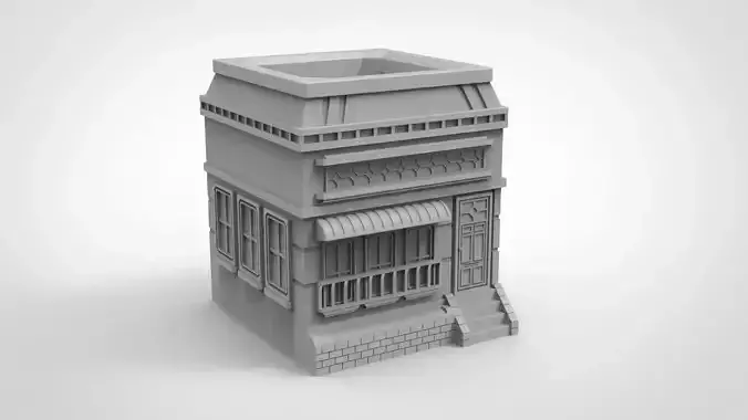 European retro house pattern vase