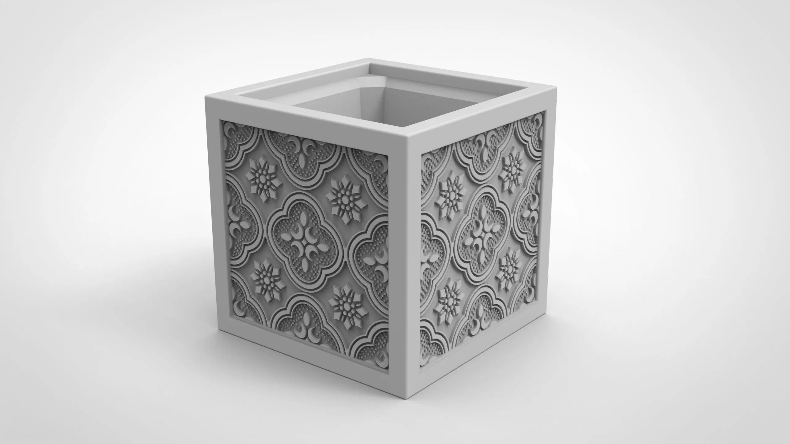 Begonia flower shape vase 3D print model_0