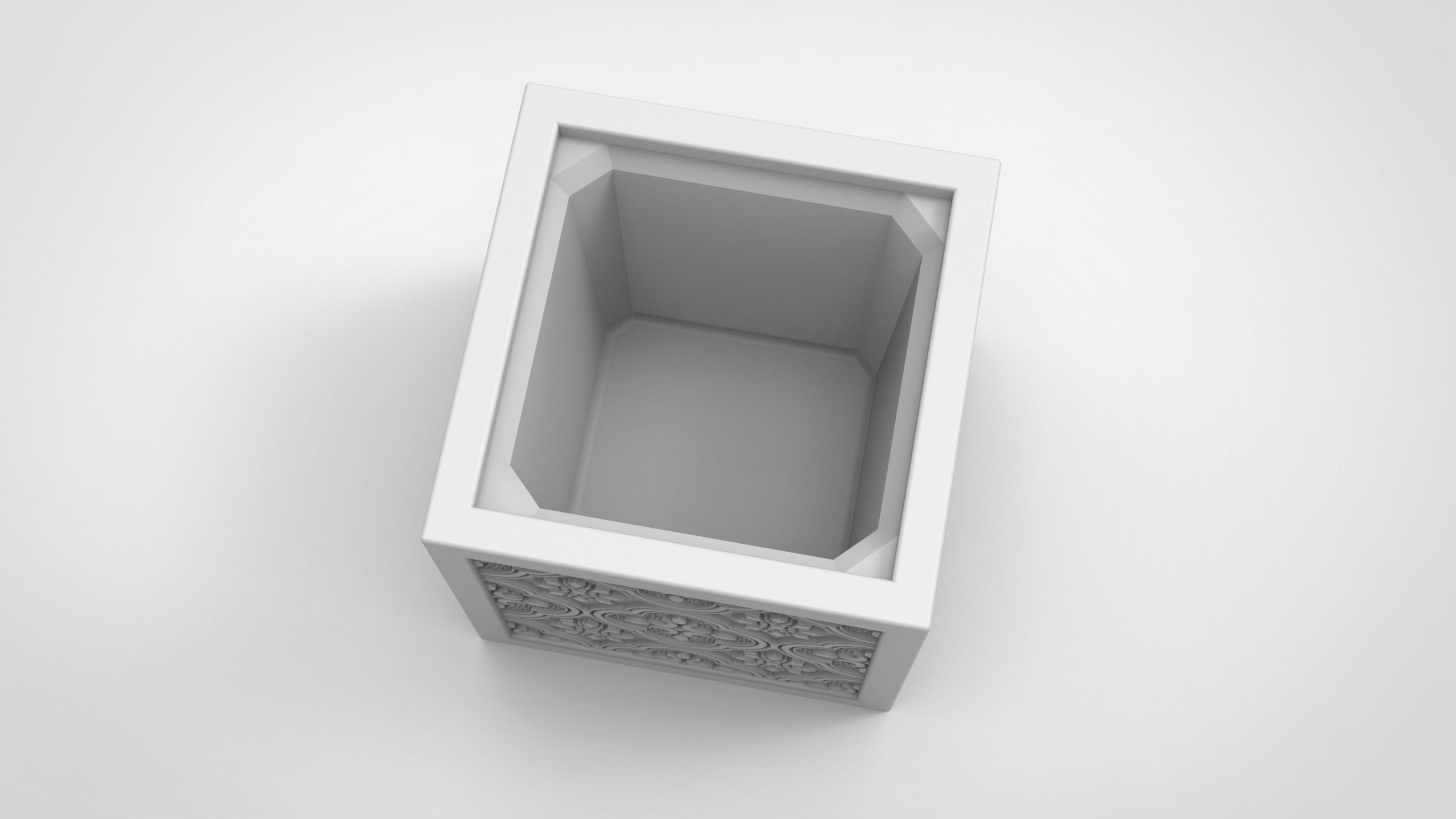 Begonia flower shape vase 3D print model_2