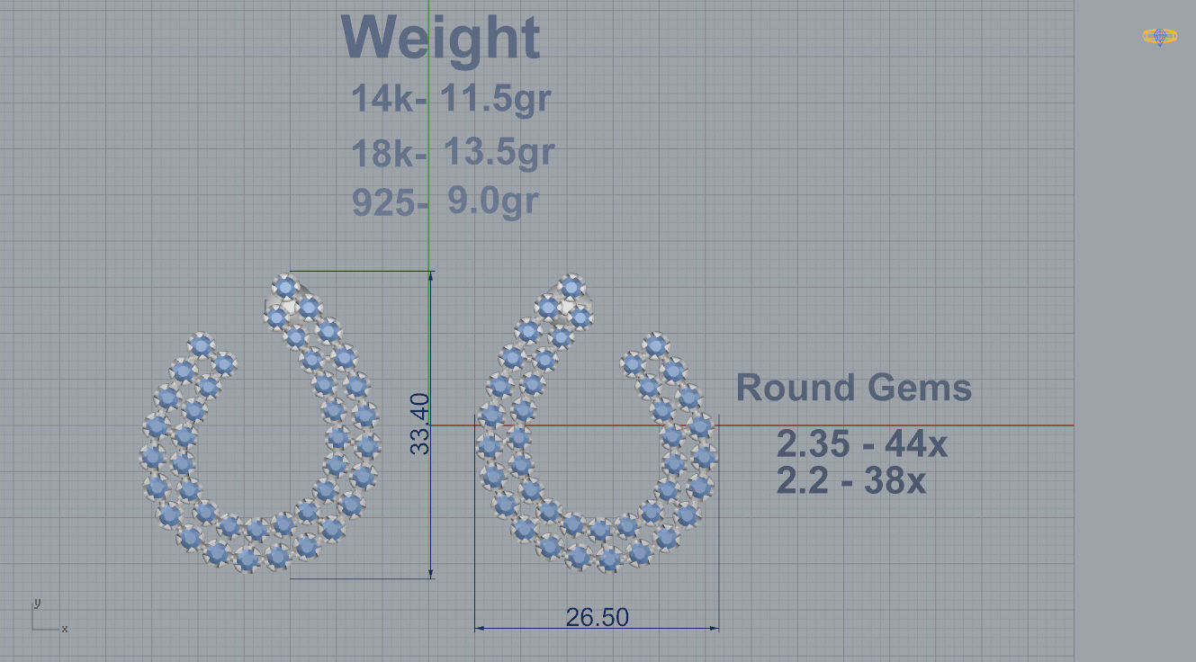 Earrings 27 3D print model_4