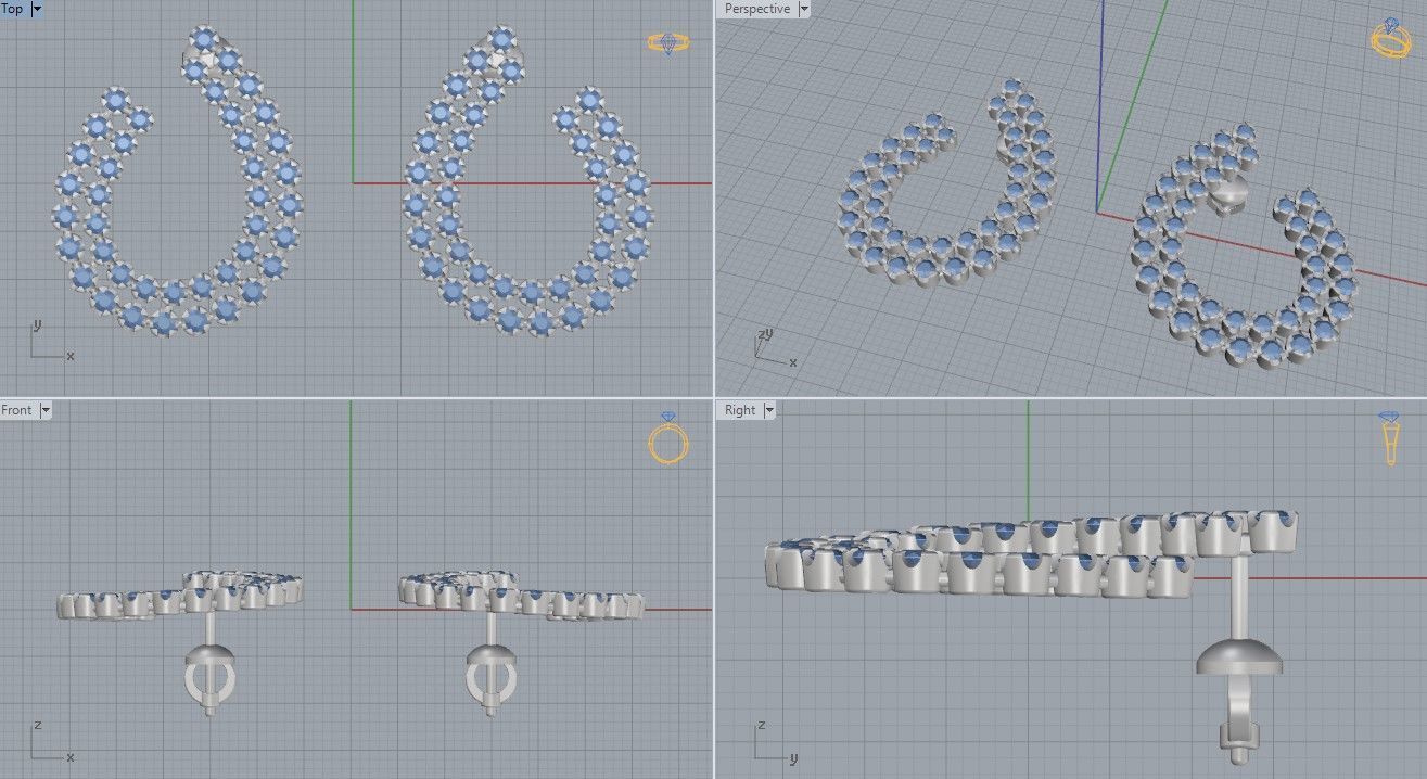 Earrings 27 3D print model_6