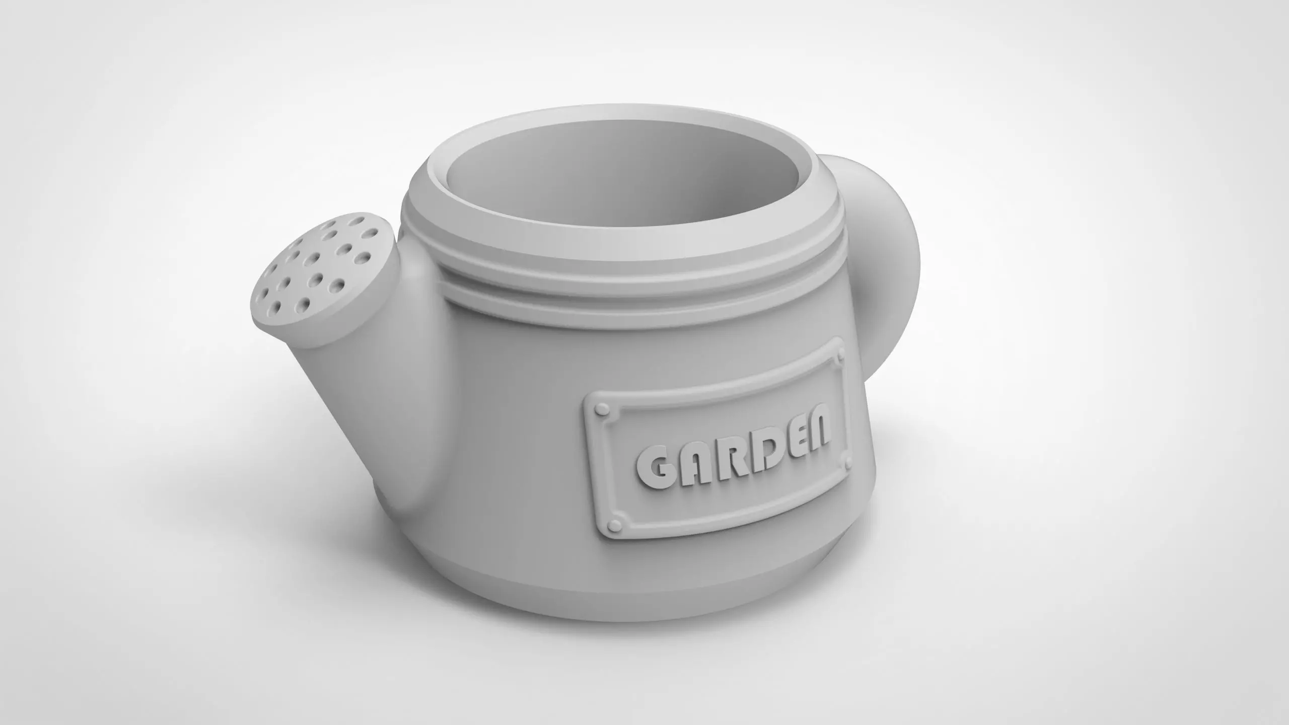 watering can pattern vase 3D print model
