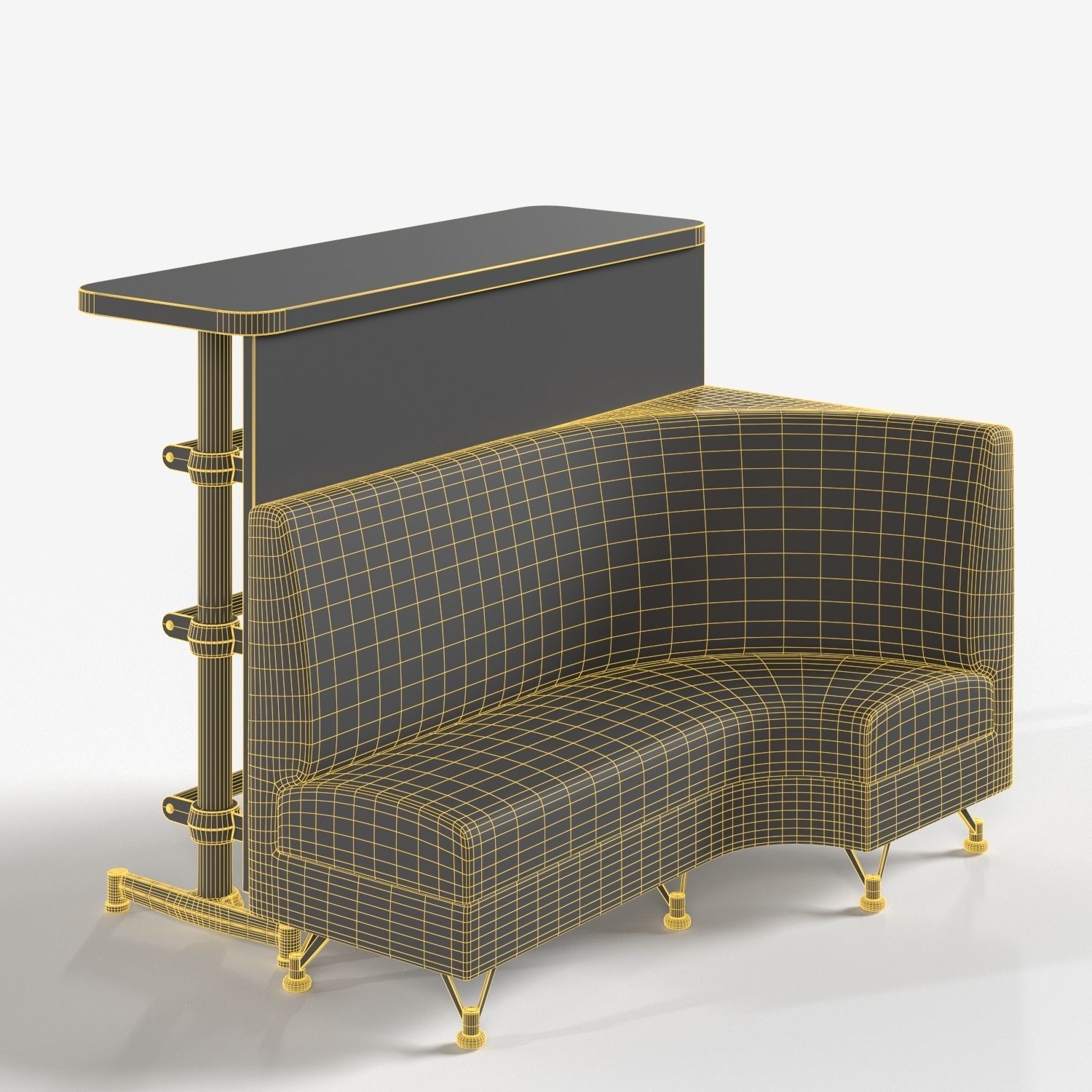 12 ball Storage Rack PBR 3D model_5