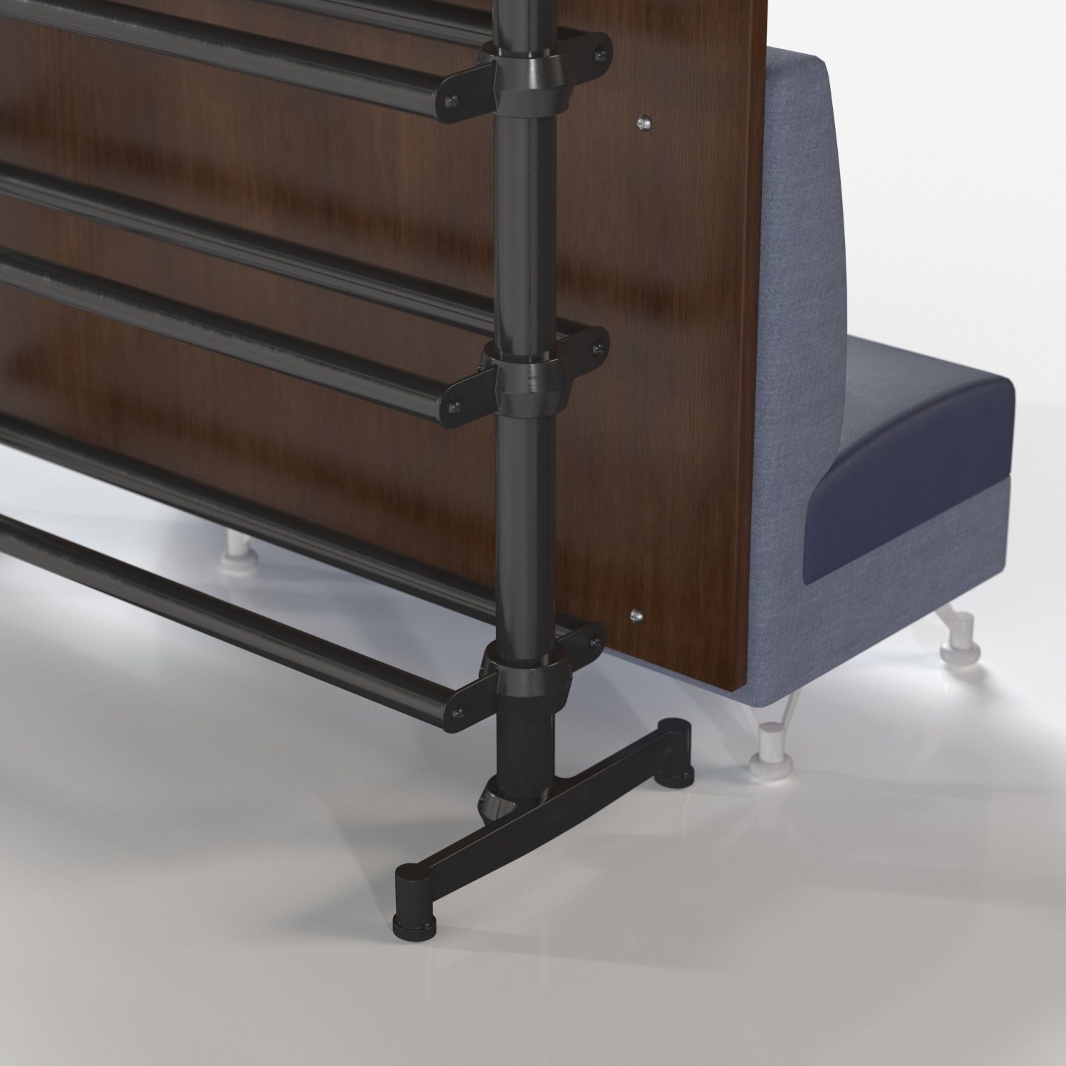 12 ball Storage Rack PBR 3D model_3