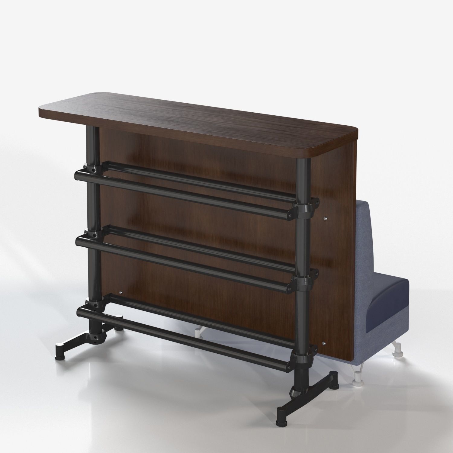 12 ball Storage Rack PBR 3D model_4