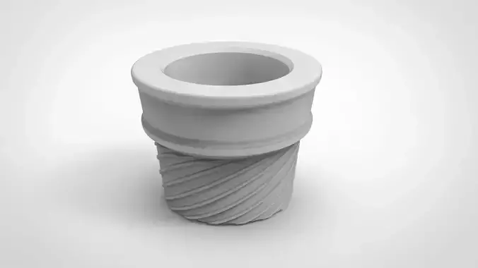 ice cream cone pattern vase