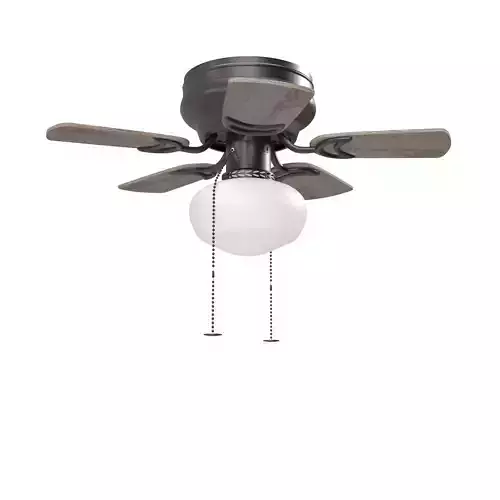 28 Inch Hero Espresso Pull Chain Ceiling Fan PBR