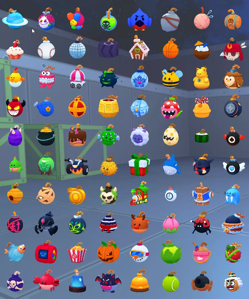 Bombs with VFX and SFX  Low-poly 3D model_0