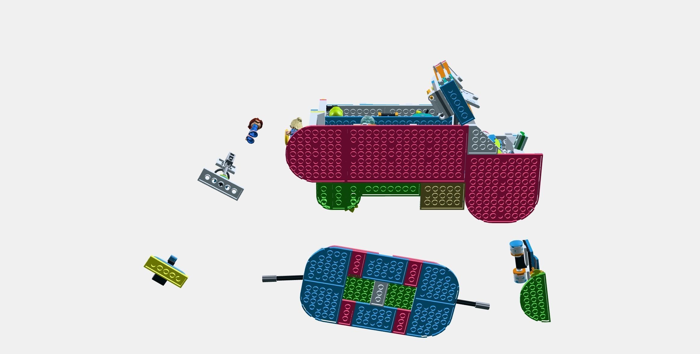 LEGO Harry Potter Hedwig 75979 Low-poly 3D model_10