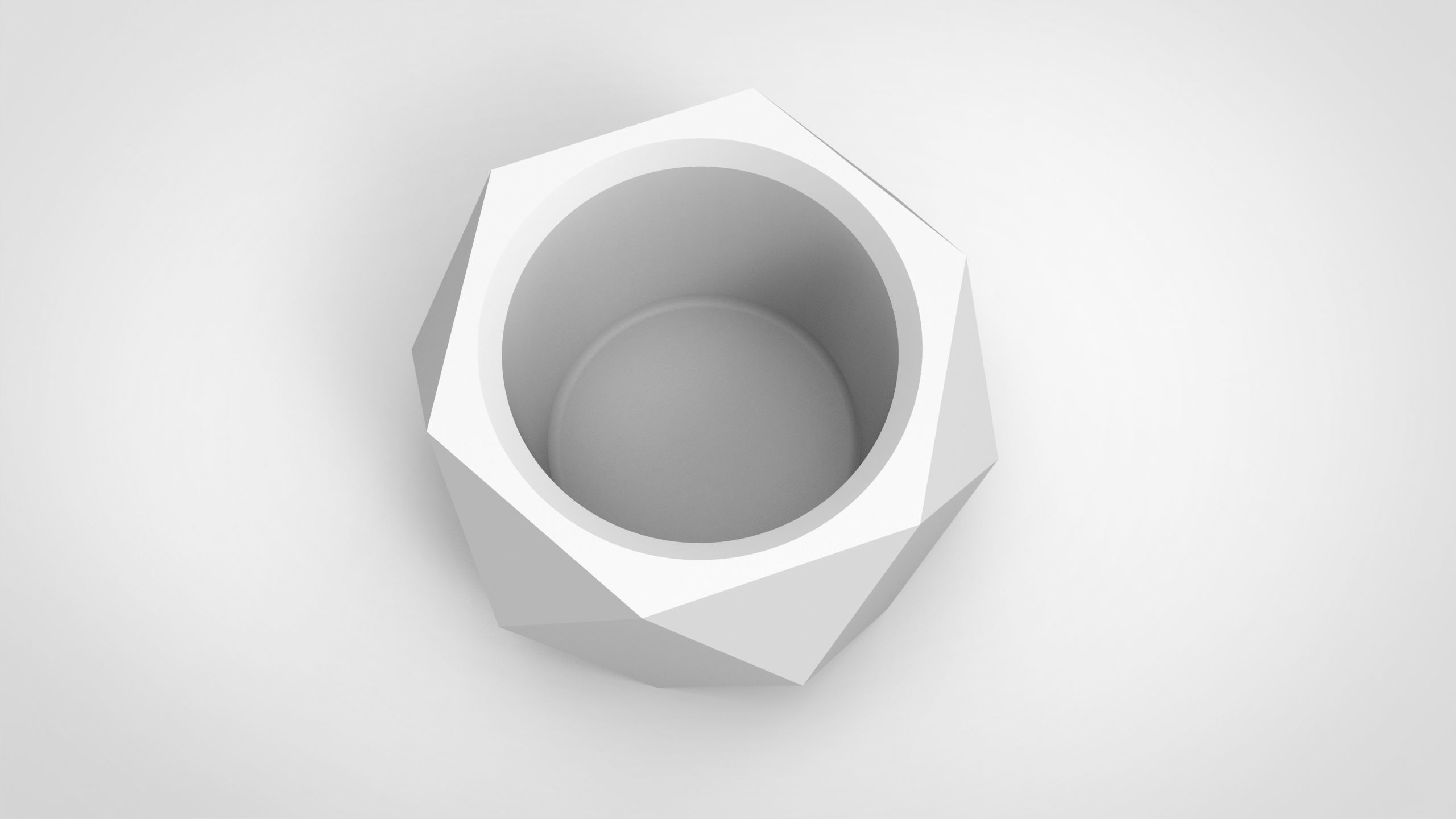 Diamond texture vase 3D print model_1