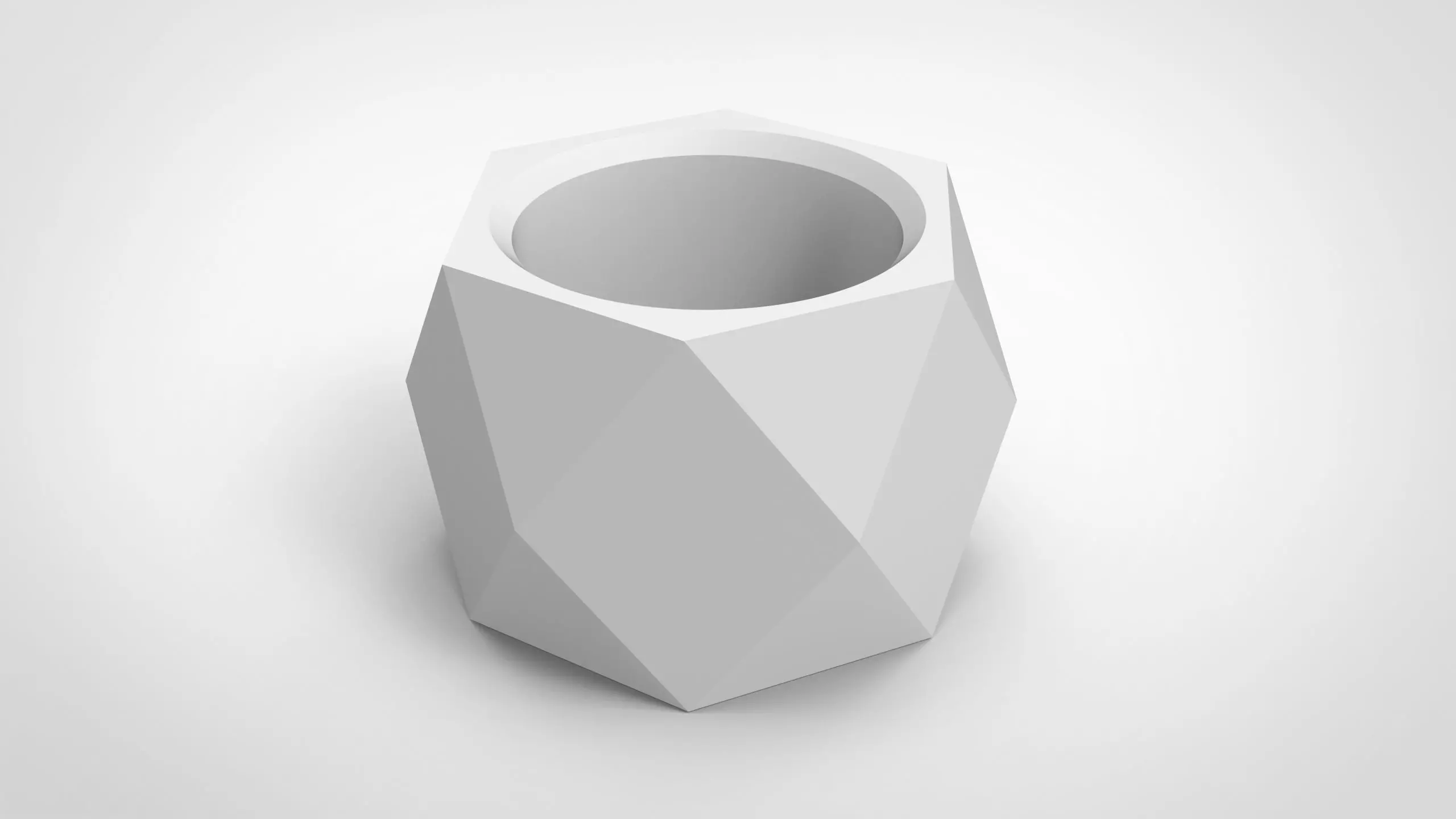 Diamond texture vase 3D print model_0