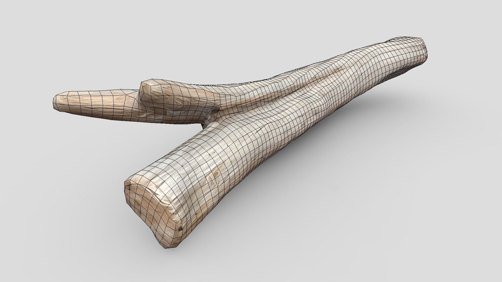 Dead Wood 4 Low-poly 3D model_2