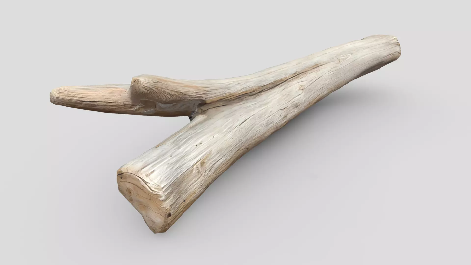 Dead Wood 4 Low-poly 3D model_0