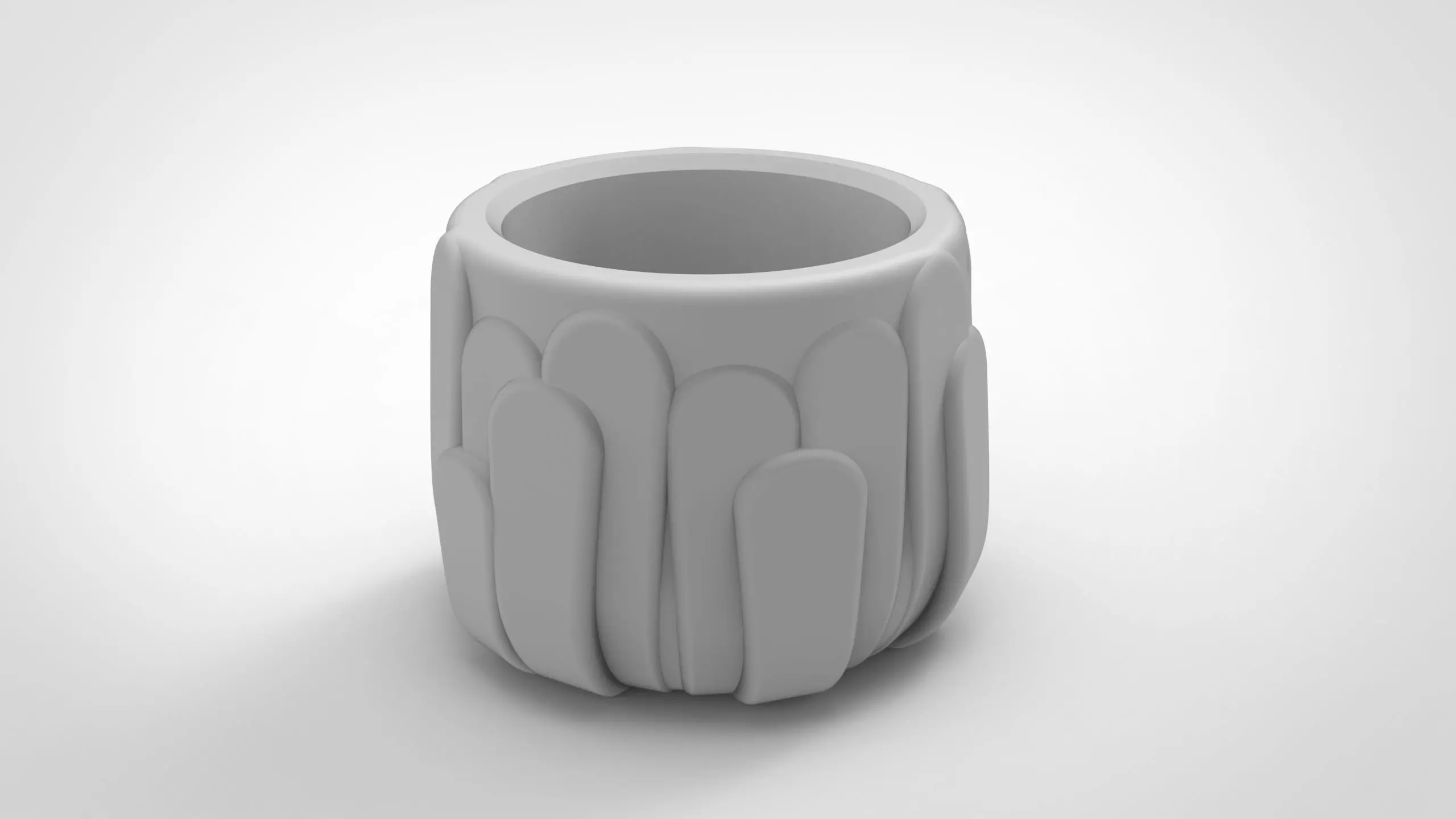 Flower Intentional Shape vase 3D print model